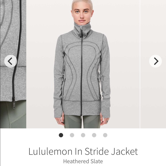 Lululemon In Stride Jacket - Heathered Slate - Picture 4 of 4